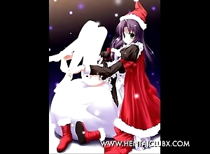 Ecchi titillating anime bird christmas titillating