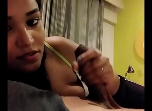 Indian sexy girl engulfing her boy friend blarney