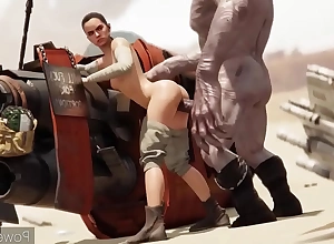 Rey fucked by monster bushwa