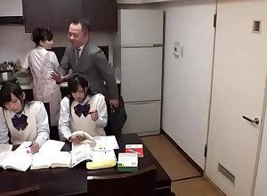 Japanese father fuck his teen sprouts