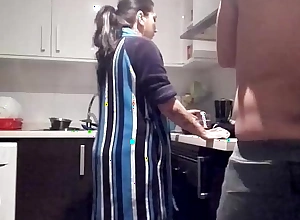 Fighting in be passed on kitchen ends with fucking