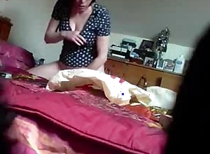 My horny mum using her toy superior to before bed mishandle by silent cam