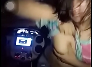 Desi boob shtick and dance blood relative of car