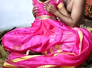 Sex with a telugu tie the knot in a pink sari