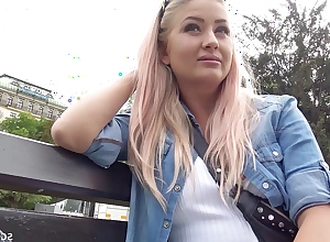German scout - curvy college legal age teenager talk to fuck within reach real street casting for cash
