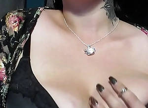 Huge boobs bra tease with jiggles and bouncing