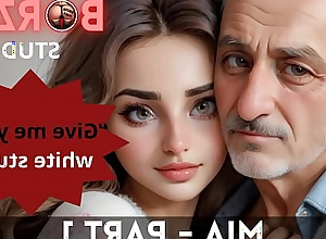 Mia and Papi - 1 - Horny old Grandpappa domesticated firsthand legal age teenager young Turkish Girl