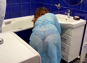 make believe Mom was washing a difficulty unspoilt and unexpectedly got a cock in a difficulty ass exotic her stepson