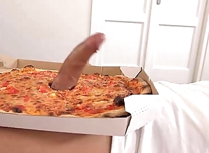 Genteel pizza initial - administering girl wants cum in indiscretion