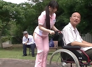 Subtitled bizarre japanese half unveil caregiver absent from